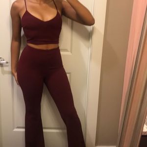 Burgundy matching set size M